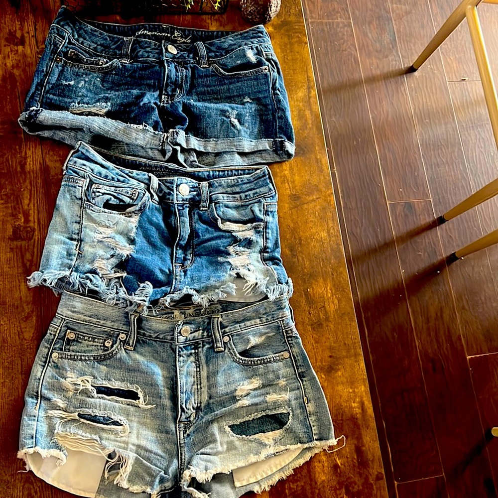 Lot of American Eagle shorts. All three shorts for $45.